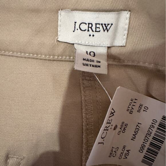J. Crew Factory Chino Khaki Tan Pencil Skirt Sz 10 NEW - Picture 4 of 10